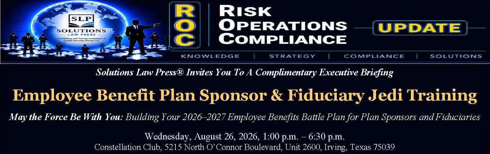 Employee Benefit Plan Sponsor and Fiduciary Jedi Training — August 26, 2026